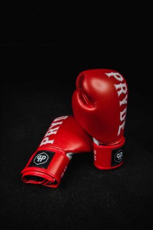Pryde Muay Thai Gloves Red Leather