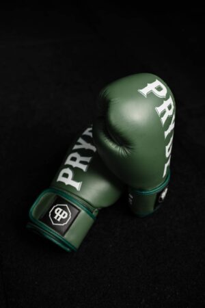 Pryde Muay Thai Gloves Green Leather