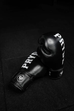 Pryde Muay Thai Gloves Black Leather