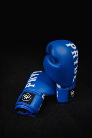 Pryde Muay Thai Gloves Blue Leather