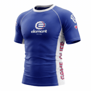 Element Pixel "Game Over" Rashguard Retro Blue