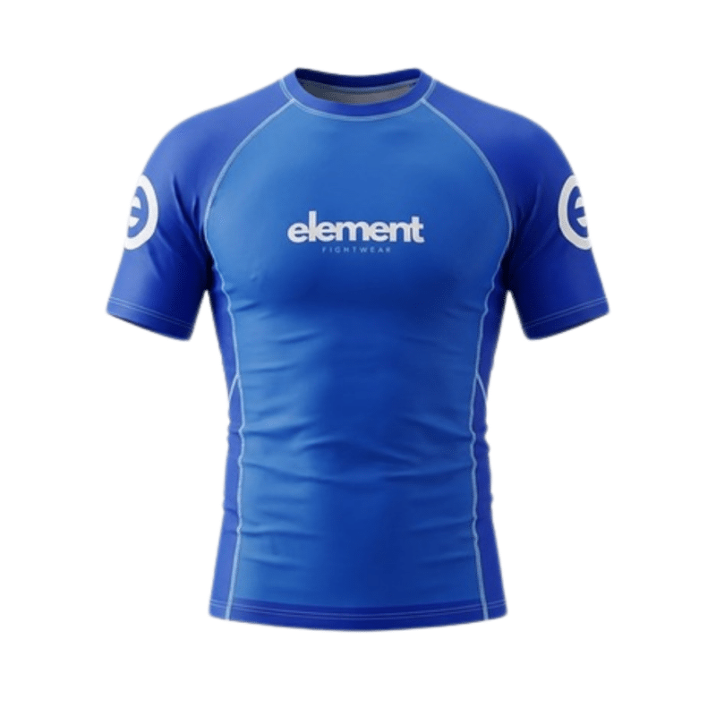 Element FightWear Blue Ranked Rashguard Front