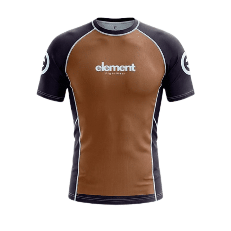 Element FightWear Brown Ranked Rashguard Front