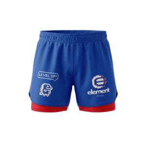 Element Pixel "Game Over" Fight Short - Blue Edition