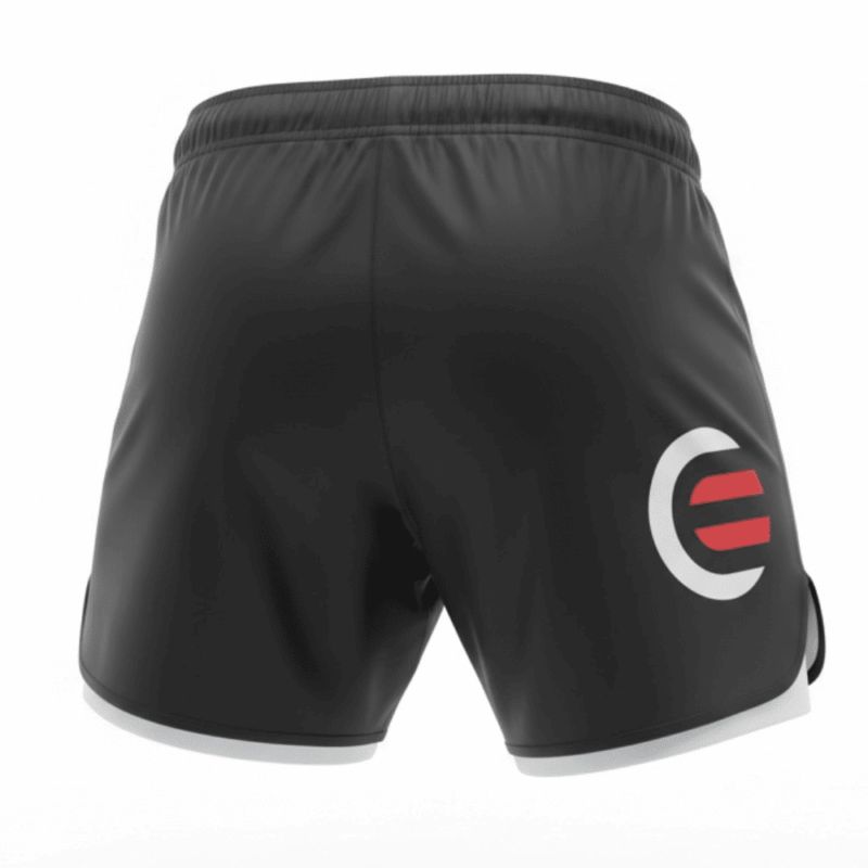 Element FightWear Premium Fightshorts back view showing waistband and leg design