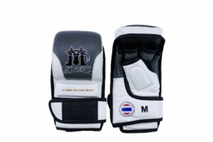 Mongkol MMA Sparring Gloves Leather Grey