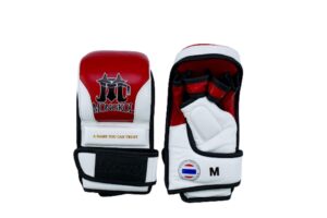 Mongkol MMA Sparring Gloves Leather Red