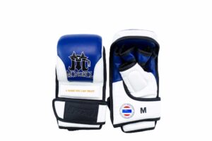 Mongkol MMA Sparring Gloves Leather Blue