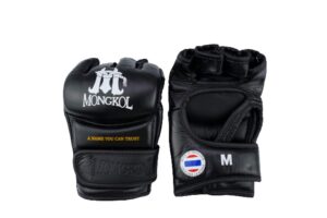 Mongkol MMA Gloves Leather Black