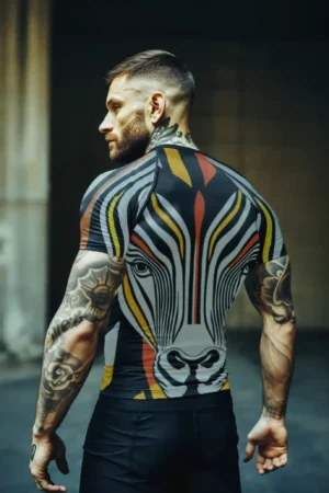 Rash-Guardians "The Majestic Zebra" Short Sleeve